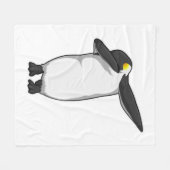 Penguin bij Hip Hop Dance Dab Fleece Deken (Voorkant (Horizontaal))