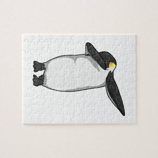Penguin bij Hip Hop Dance Dab Legpuzzel (Horizontaal)