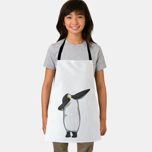 Penguin bij Hip Hop Dance Dab Schort (Insitu)