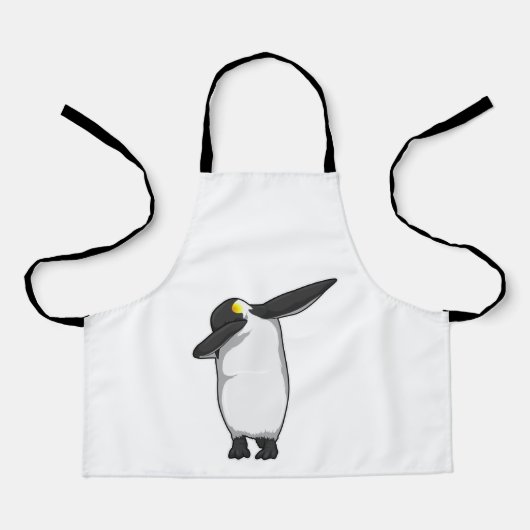 Penguin bij Hip Hop Dance Dab Schort (Voorkant)