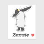 Penguin bij Hip Hop Dance Dab Sticker (Vel)