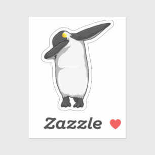 Penguin bij Hip Hop Dance Dab Sticker