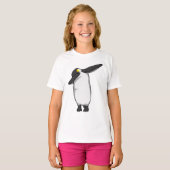Penguin bij Hip Hop Dance Dab T-shirt (Voorkant volledig)