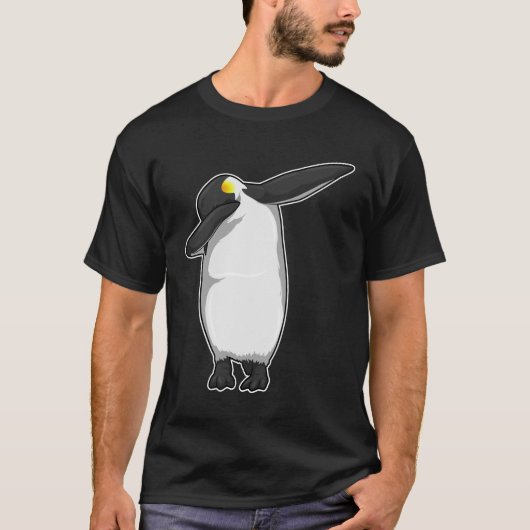 Penguin bij Hip Hop Dance Dab T-shirt (Voorkant)