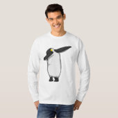 Penguin bij Hip Hop Dance Dab T-shirt (Voorkant volledig)