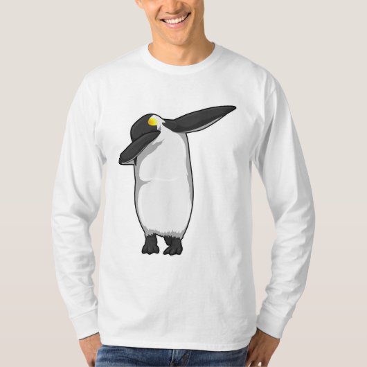 Penguin bij Hip Hop Dance Dab T-shirt (Voorkant)