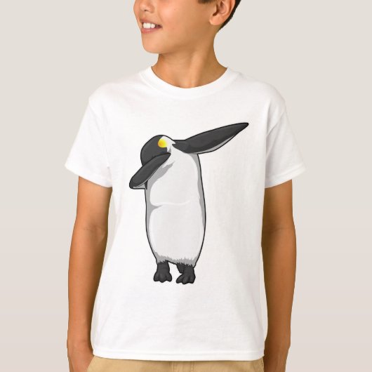 Penguin bij Hip Hop Dance Dab T-shirt (Voorkant)
