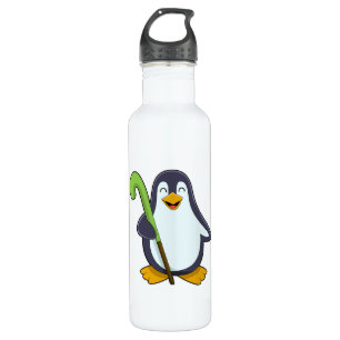 Penguin bij Hockey met Hockey bat Waterfles
