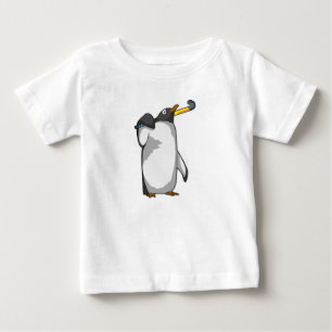 Penguin bij Hockey met Hockey stick