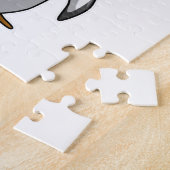 Penguin bij Hockey met Hockey stick Legpuzzel (Zijkant)