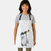 Penguin bij Hockey met Hockey stick Schort (Insitu)