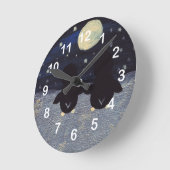 Penguin bij maanlicht ronde klok (Hoek)