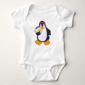 Penguin bij volleybalsport romper (Voorkant)