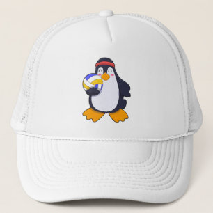 Penguin bij volleybalsport trucker pet
