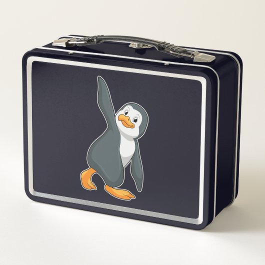 Penguin bij Yoga Stretching (Achterkant)