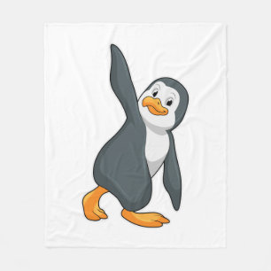 Penguin bij Yoga Stretching Fleece Deken