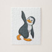 Penguin bij Yoga Stretching Legpuzzel (Verticaal)