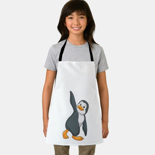 Penguin bij Yoga Stretching Schort (Insitu)