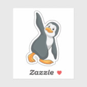 Penguin bij Yoga Stretching Sticker (Vel)