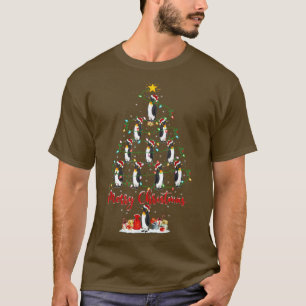 Penguin Bird Lover Matching Santa Penguin Christma T-shirt