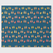 Penguin Birds Cadeaupapier (Vlak)