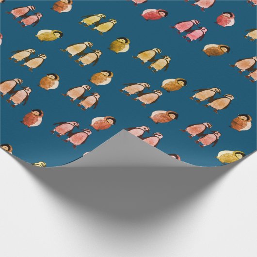 Penguin Birds Cadeaupapier (Hoek)