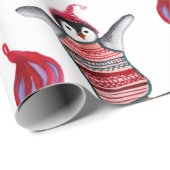 Penguin Birds Wrapping Paper Cadeaupapier (Rol Hoek)