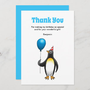 Penguin Birthday Bedankkaart