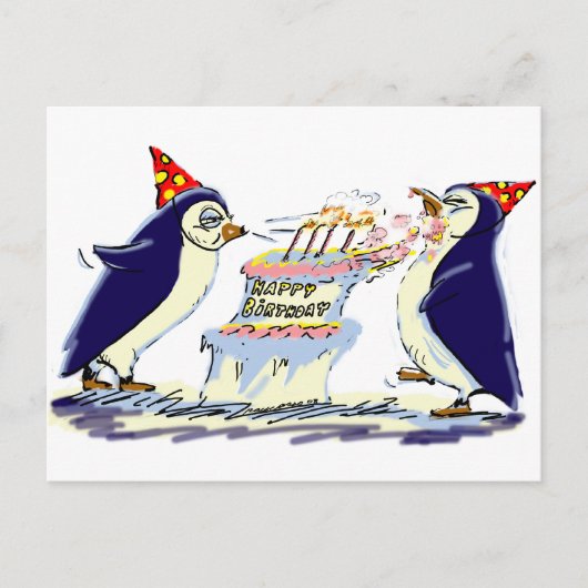 PeNgUiN BiRtHdAy Briefkaart (Voorkant)