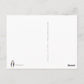 Penguin Birthday Card Briefkaart (Achterkant)
