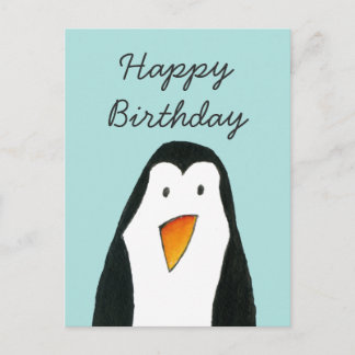 Penguin Birthday Card Briefkaart