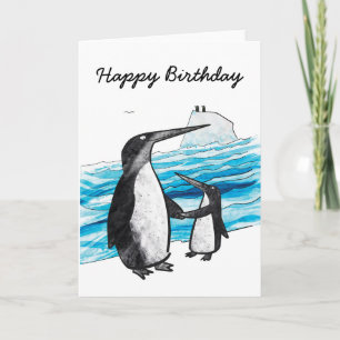 Penguin Birthday Card Kaart