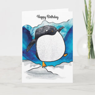 Penguin Birthday Card Kaart