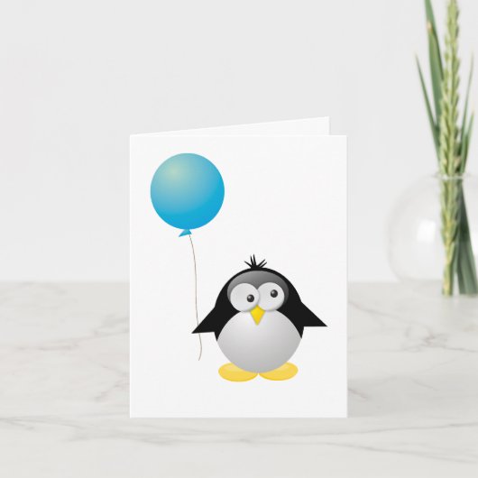 Penguin Birthday Kaart (Voorkant)