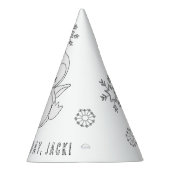 Penguin Birthday Party - Kleur uw eigen Pet Feesthoedjes (Rechts)