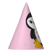 Penguin Birthday Party roze Feesthoedjes (Links)
