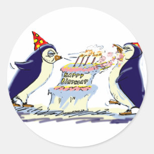 PeNgUiN BiRtHdAy Ronde Sticker
