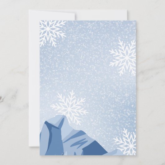 Penguin Birthday Uitnodiging (Achterkant)