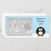 Penguin Blank Photo Style Aankondiging (Voorkant / Achterkant)
