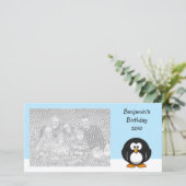 Penguin Blank Photo Style Aankondiging (Staand voorkant)