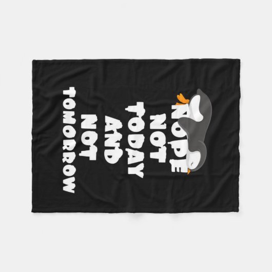 Penguin Blanket | Penguin Lover Blanket Fleece Deken (Voorkant (Horizontaal))