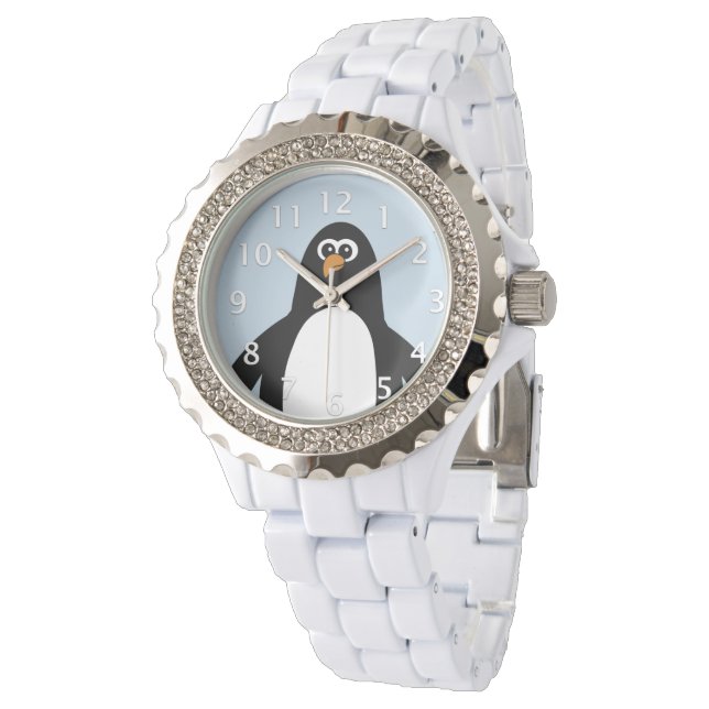 Penguin Blue Horloge (Gekanteld)
