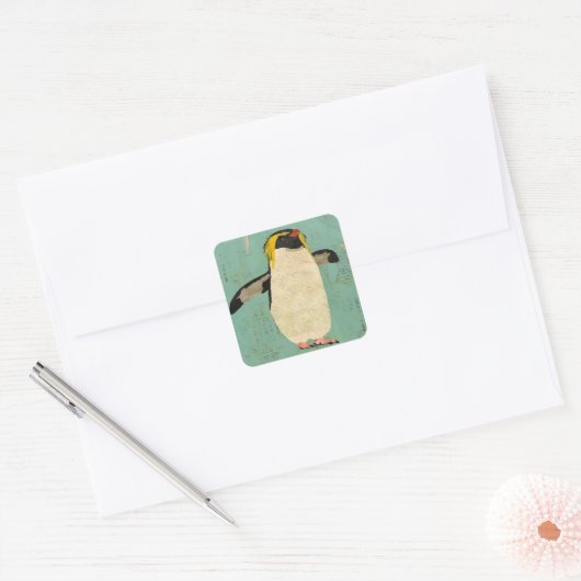 Penguin Blue Lagoon Sticker (Envelop)