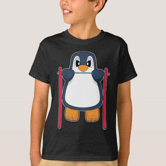 Penguin Bodybuilder Pull-ups T-shirt (Voorkant)