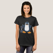 Penguin Bodybuilding Dumbbell T-shirt (Voorkant volledig)