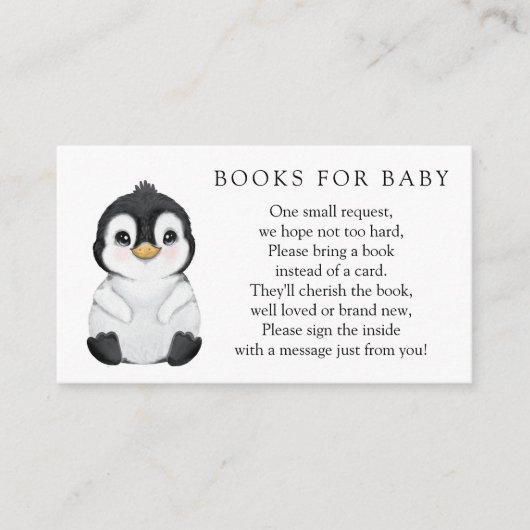 Penguin Books for Baby Request Enclosure Card Informatiekaartje (Voorkant)