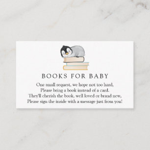 Penguin Books for Baby Request Enclosure Card Informatiekaartje