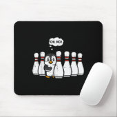 Penguin Bowling Ns Oh No Funny Bowler Player Men W Muismat (Met muis)