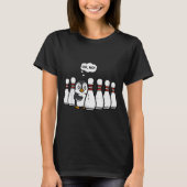 Penguin Bowling Ns Oh No Funny Bowler Player Men W T-shirt (Voorkant)