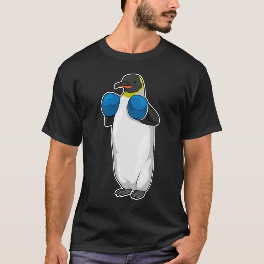 Penguin Boxer Boxing-handschoenen T-shirt (Voorkant)